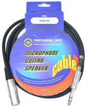 Leem 6ft Microphone Cable (1/4" Straight TRS - XLR Male)