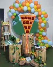 POP Pizza Pinata Piñata Birthday Party Pull string Hit WITH OPTION STICK NEW!