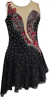 [Zagitova] Figure Skating Dress for Girls Graceful Applique Women Competition Dance Outfits with Shiny Rhinestone