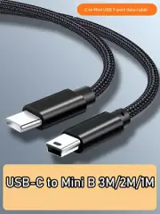 USB-C to Mini USB Cable Type C to Mini USB 5 Pin OTG Fast Charger Data Sync Cord