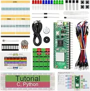 Freenove Basic Starter Kit for Raspberry Pi Pico 2 W (Included), Dual Arm Cortex-M33 and Dual Hazard3 RISC-V Microcontroller, 386-Page Detailed Tutorial, 142 Items, 55 Projects, Python C Code