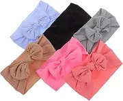 UPKOCH 6pcs Girl Bows and Headbands Cute Bow Hairbands for Boy Girl Soft Elastic Design for Everyday Wear and Special Occasions