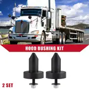 2 Set Car Hood Pin for Kenworth T800 2003-2010 for Kenworth W900 03-10 Black