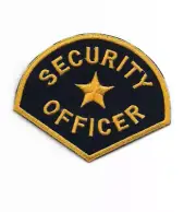 Security Officer Guard Patch Iron On or Sew On