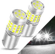 KaiDengZhe 1156 BA15S P21W LED Brake Light Bulbs Super Bright 3030 42SMD 1141 1003 7506 Bulbs 12V No-Polarity with Projector Replacement for Car Truck RV Van Light Bulbs, 6000K Xenon White, 2PCS