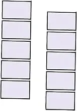 SEWACC 10pcs Blank Patches for Sublimation for Personalizing Hats Clothes Bags and More Heat Transfer Patches for Crafting and