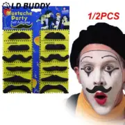 1/2PCS Set Self Adhesive Fake Beard Mustaches Mexican Fiesta Party Supplies Hall