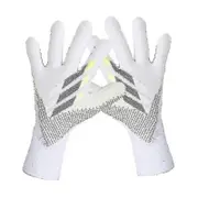 Soccer Goalkeeper Gloves Goalie Goalkeeper Gloves Non-slip Latex Protective Gloves Soccer Goalie Gloves White Gray 8
