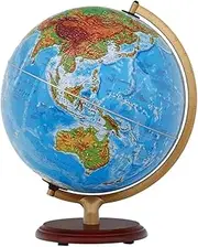 Luminous Children's Globe with Wooden Stand - 2 in 1 Interactive Learning Earth Map for Home Decor