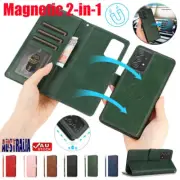 For Samsung S25 S24 S23 S22 S21 S20 FE Ultra Magnetic Leather Cover Wallet Case