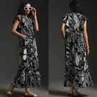 Anthropologie Maeve Cassandra Maxi Dress Ruffle Cotton Flounce Size Small​ NEW