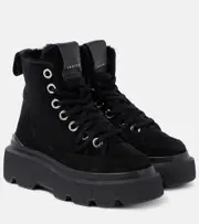 [Inuikii] Inuikii Matilda shearling-lined suede lace-up boots AU 4 black