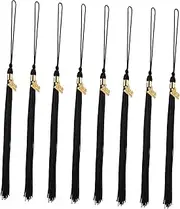 LALAFINA Graduation Tassel Pendant Set Bachelor Hat Tassel DIY Charm 8pcs Quality Polyester