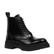 HUNTER BLACK LEATHER BOOTS