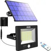 120LED Solar Garden Light Outdoor, IP65 Waterproof Solar Motion Sensor Light with Remote, 6000K