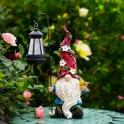 Garden Gnomes Outdoor Statue Solar Lights Solar Gnomes Decorations Yard Outdoor