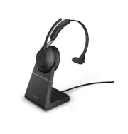 Jabra Evolve2 65 UC Monaural Bluetooth Headset USB-C with Charging Stand