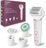 Panasonic Wet/Dry Cordless Epilator with Double Disc Technology, 3 Speed Setting