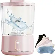 Portable Mini Washing Machine, 13L Compact Deep Cleans Underwear Socks, Portable Rechargeable Cordless Washer Machine Small Laundry for Apartment, Dorm, Hotel, Travel & Camping