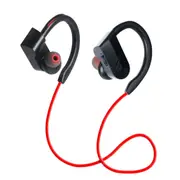 K98 Waterproof Shock Bass Stereo Wireless Bluetooth Sport Headset Headphone Ear Hook For xiaomi Mobile Phone Earphones - Black Red