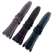 Sweatproof Bracelet Quick Release Leather Band for 28mm Flexible Wristband