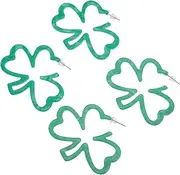 [TOVINANNA] 2pairs Earrings for Women Deep Shamrock Jewelry Saint Patrick's Day Accessories for Girls and Festive Celebrations