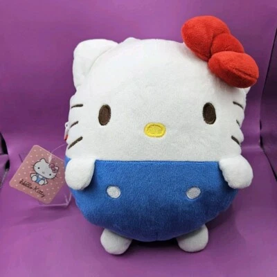 Sanrio Hello Kitty White Round Japanese Plush Crossbody Bag Red Shoulder Strap