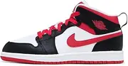 [Nike] Little Kid's Jordan 1 Mid Black/Very Berry-White (640734 016)
