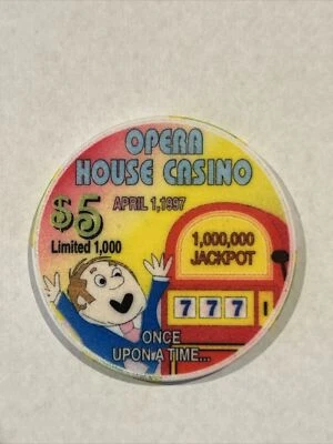 Opera House - $5 Casino Chip *UNC - April Fools 1997 - Ltd 1000* - Las Vegas