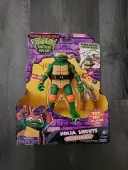Teenage Mutant Ninja Turtles Mutant Mayhem Michelangelo Shouts Figure Action New