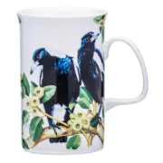Ashdene Australian Birds Magpies 320ml Coffee Tea Mug Drink Cup New Bone China