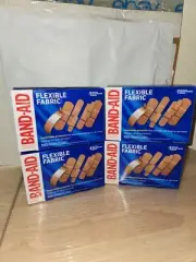 (4) Band-Aid Brand Flexible Fabric Adhesive Bandages, Assorted, 100 ct ×4
