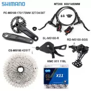 SHIMANO Deore 1X11 Speed MTB Groupset M5100 11S Groupset MT200 Brakes Groupset