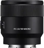 Sony SEL50M28 Full Frame E-Mount FE 50 mm F2.8 Macro Lens, Black