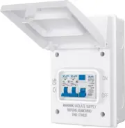 Live Electrical 4 Way Metal Enclosure c/w 63A 30mA RCD + B6A & B16A MCB White