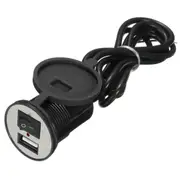 2 Pcs 12-24V Waterproof USB Car Motorcycle Charger Power Adapter Socket with Switch