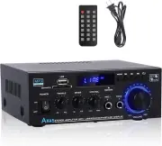 Stereo Home Audio Amplifier Receiver AK45, 600W Bluetooth 5.0 Hifi Stereo Power