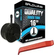Baldwins 16 Cycle/Bike Inner Tube 16 x 1.75 to 2.125 (Fits any 1.75, 1.85, 1.90, 1.95, 2.0, 2.10, 2.125) Schrader/Car Type Valve