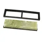 Natural Emerald Knife Sharpening Stone 10000 Grit Stone With Draining Base