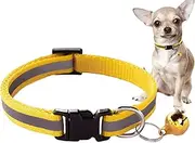 Dog Collar - Reflective Cat Collar with Bell | Adjustable Nylon Breakaway Quick Release Necklace for Puppy Kitten Cute Bow
