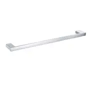 600mm BK SS ECKIG Chrome/Matt Black Stainless Steel Single Square Bars Towel Rails