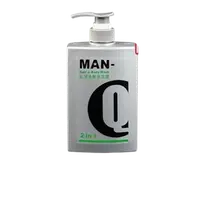 在飛比找松果購物優惠-MAN-Q 2in1 保濕洗髮沐浴露 (600ml) 二合一