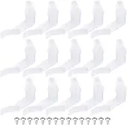 uxcell 3.5mm Lamp Shade Clips for Ceiling Flush Mount, 15 Pair Light Shade Fixed Buckle Light Fixture Accessories Transparent