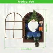 Garden Gnome Statue Cute Gnome Sculpture Synthetic Resin Gnome Decor Funny¤