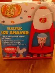 New In Box Jelly Belly Electric Snow Cone Ice Shaver Machine With Cups & Straws