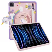 For Ipad 10.9/11-inch Unicorn 360-Degree Rotating Silicone Stand Protective Case