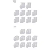 10 Sets Clear Paint Spray Gun Cup Lids Liners Kit w/Micron Filter 350ML or 600ML