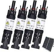 4pcs Solar Panel Fuse Holder 30A 1000V Ip67 Waterproof Pv Connectors with Built-In Anti-Backflow Diode, Solar Fuse, Inline Holder