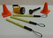 Dollhouse miniature handcrafted Medical lab bio hazard warning set 1/12th scale