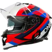 O'NEAL Challenger EXO V.25 White Red Blue Full Face Helmet